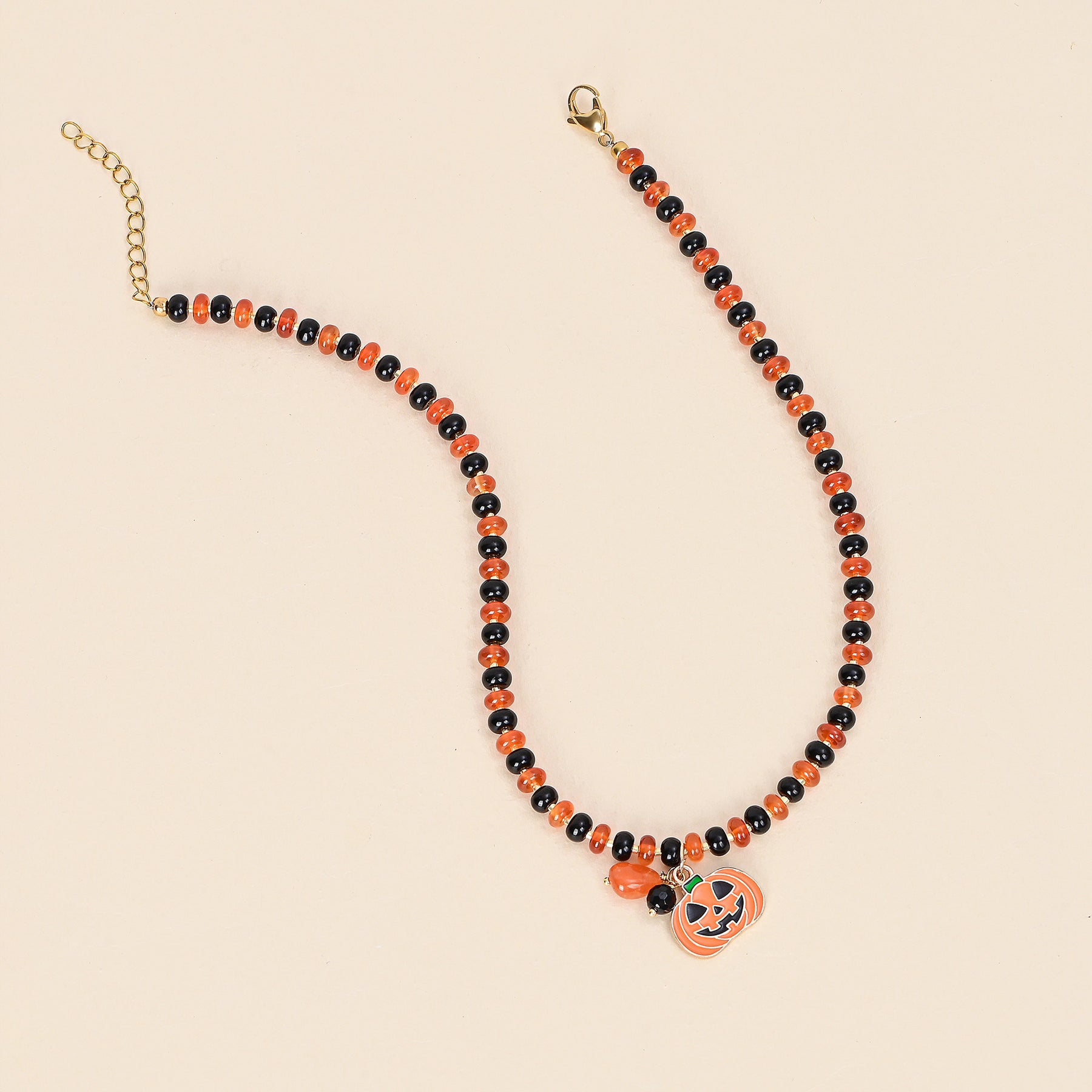 Pumpkin Glow Halloween Necklace