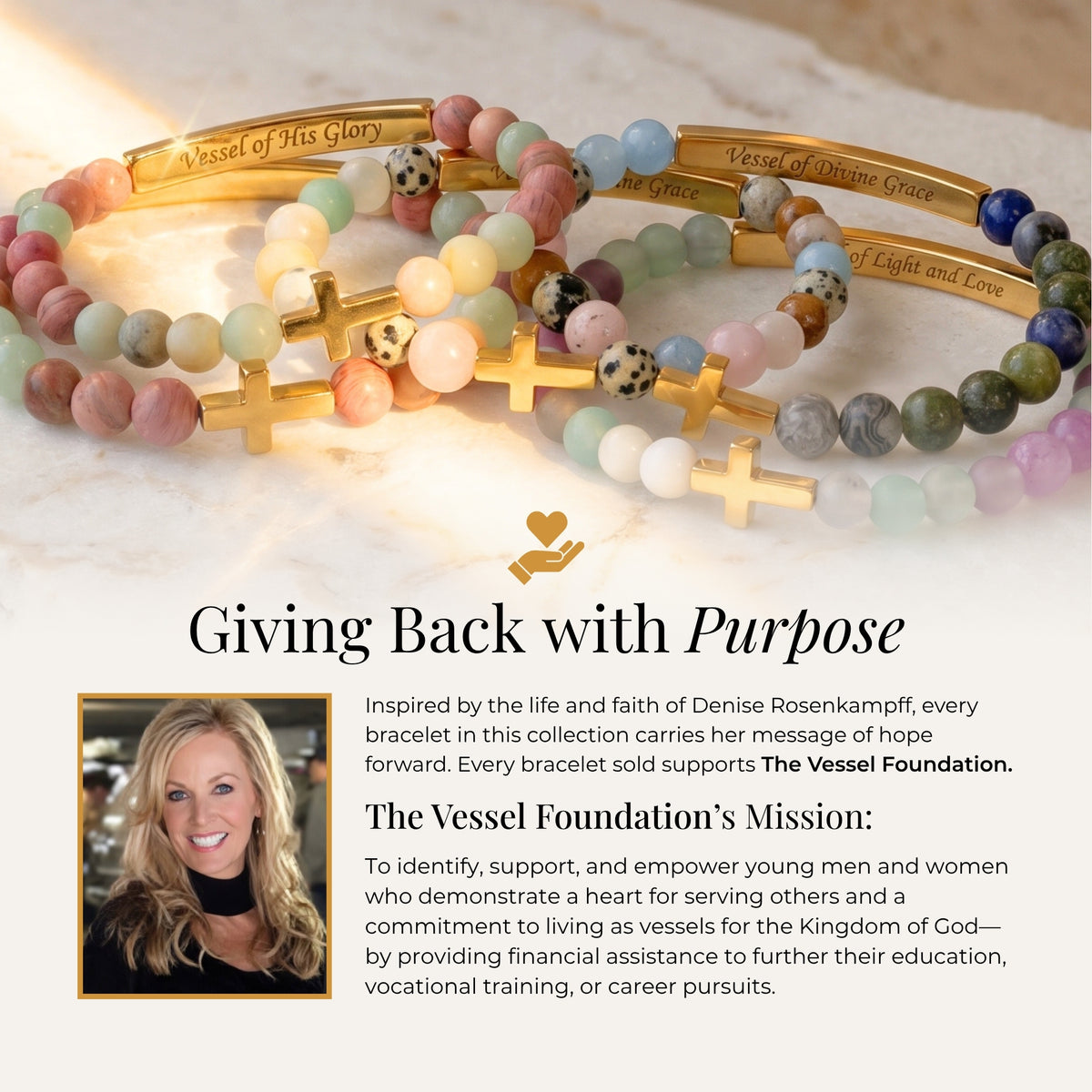 Vessels of Purpose Secret Message Amazonite Bracelet