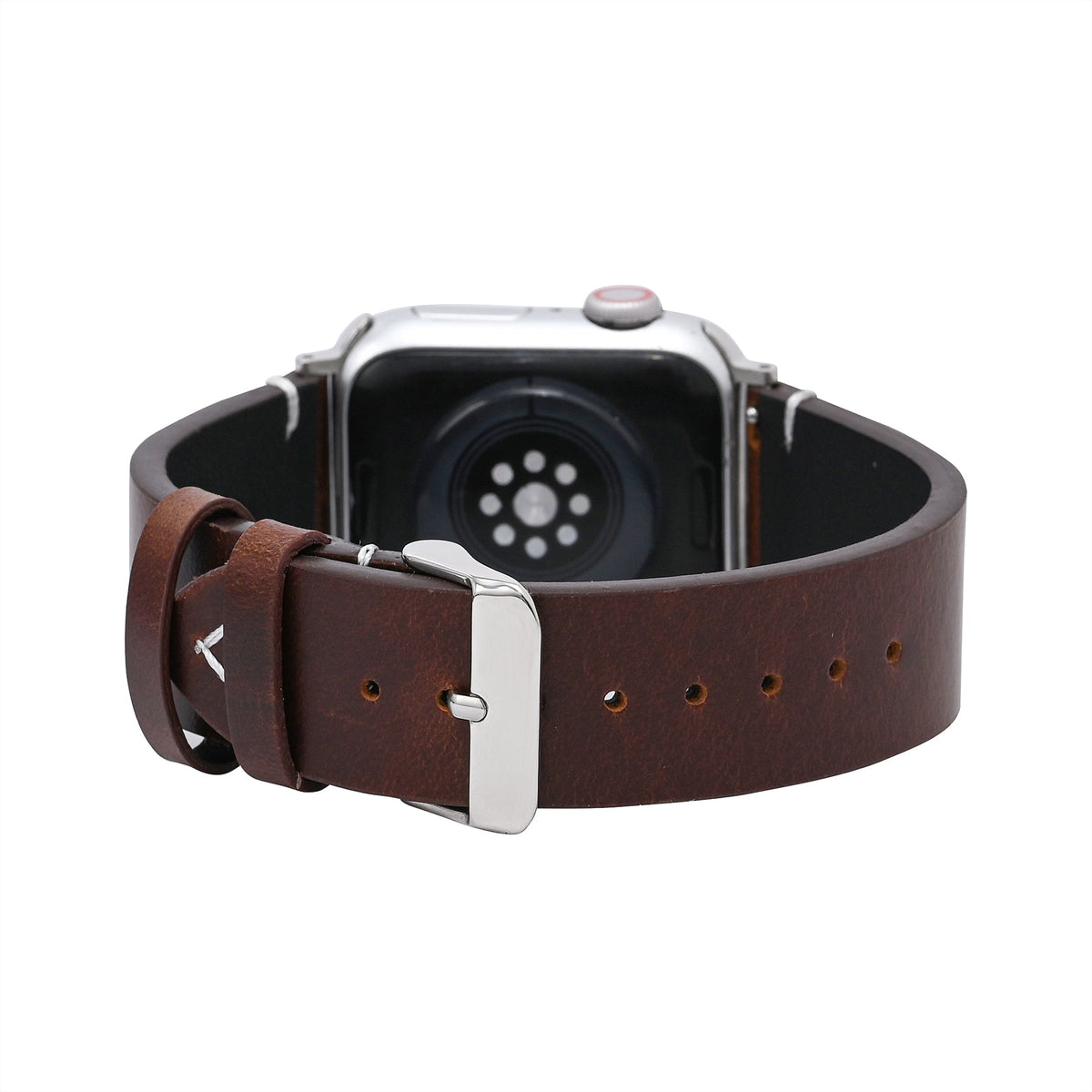Men’s Dark Brown Leather Apple Watch Strap