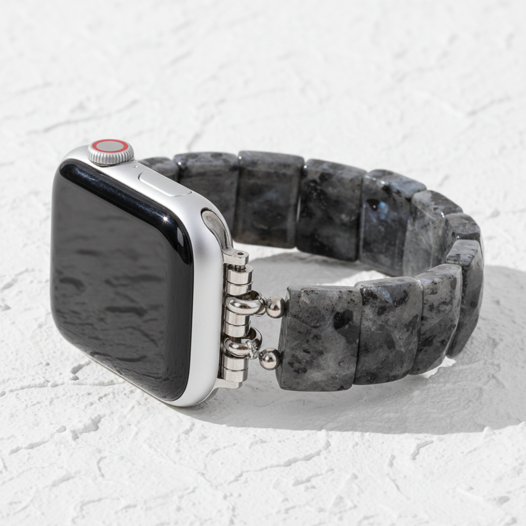 Midnight Balance Stone Stretch Apple Watch Strap