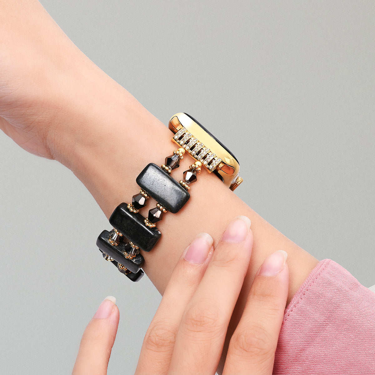 Obsidian Muse Stretch Apple Watch Strap