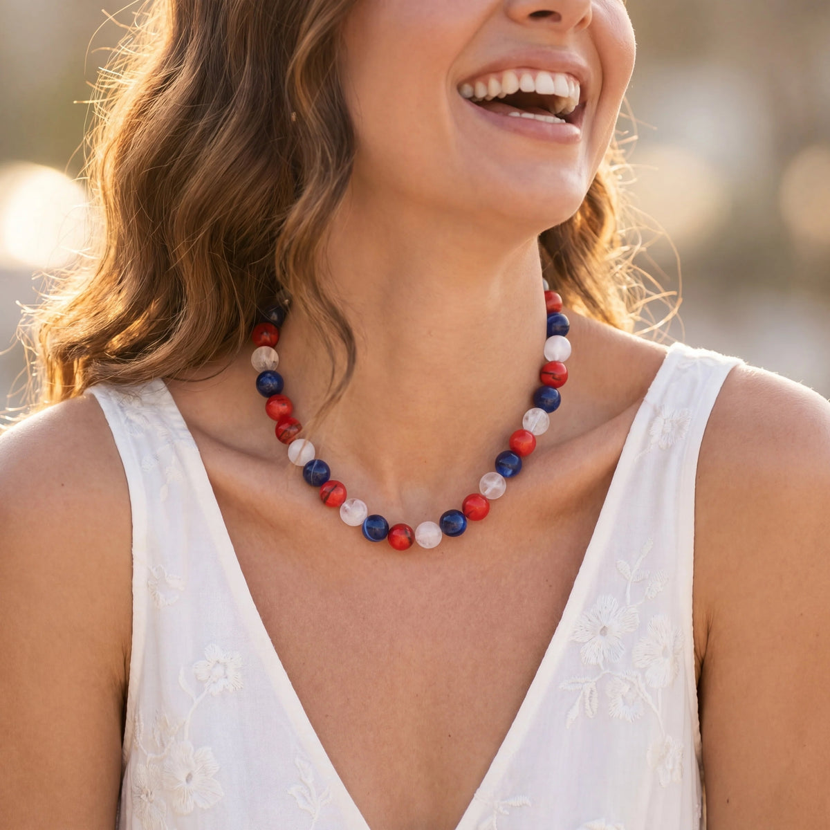 Chunky America's 250 Beaded Necklace