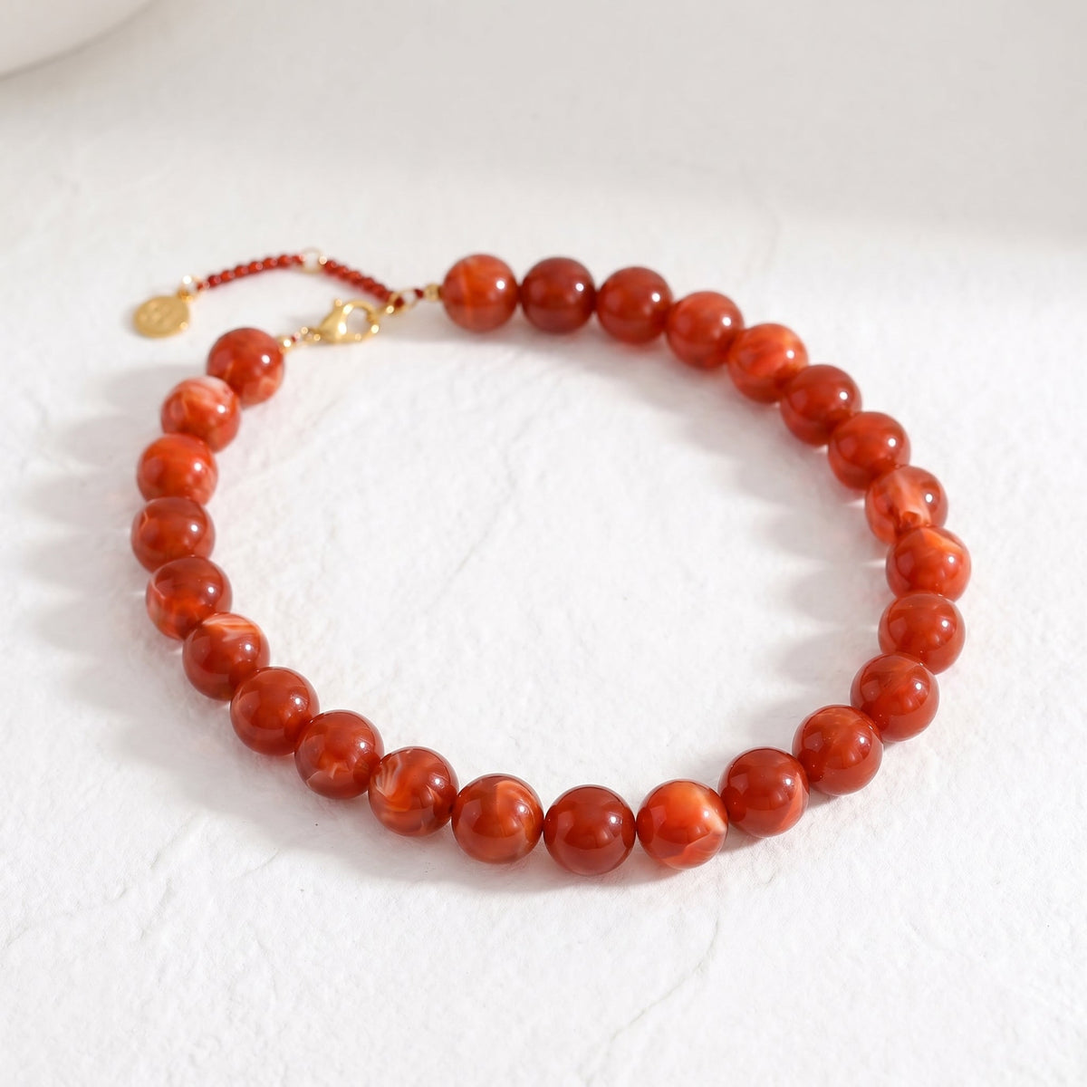 Chunky Brown Beaded Necklace