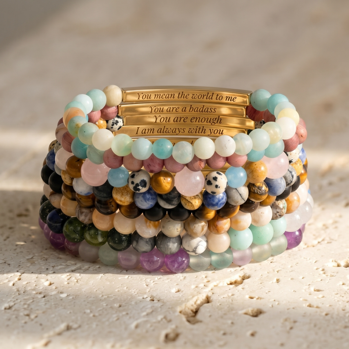 Hidden engraved message inside bracelet