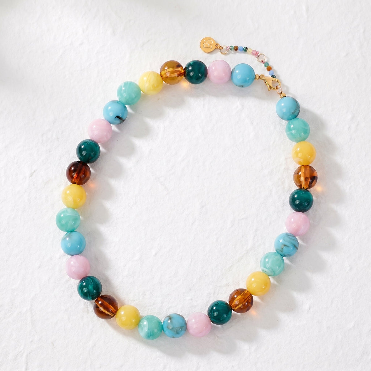 Chunky Brown Beaded Necklace