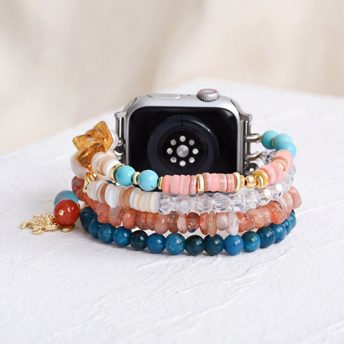 Tropical Tide Stretch Apple Watch Strap