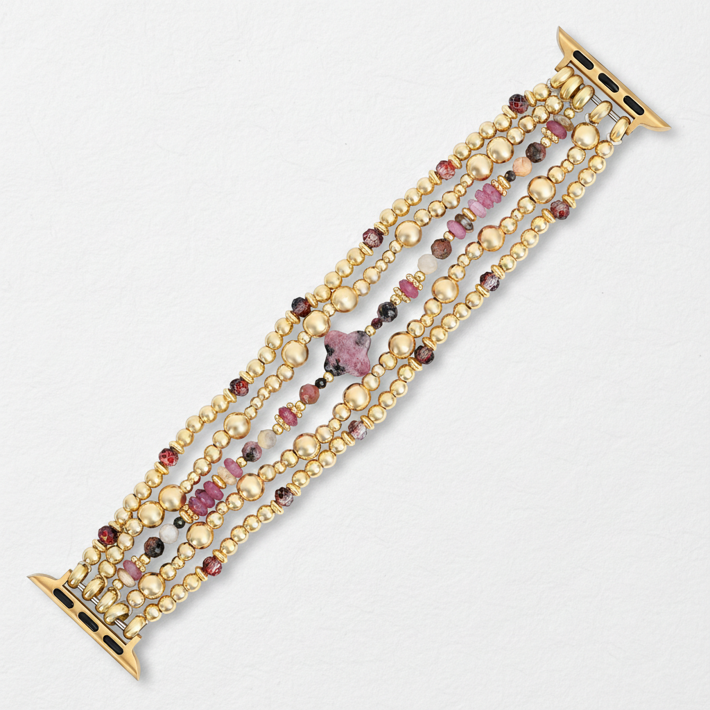 Blush Bloom Stretch Apple Watch Strap