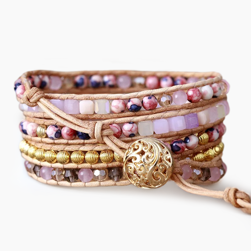 Rose Quartz Radiance Wrap Bracelet