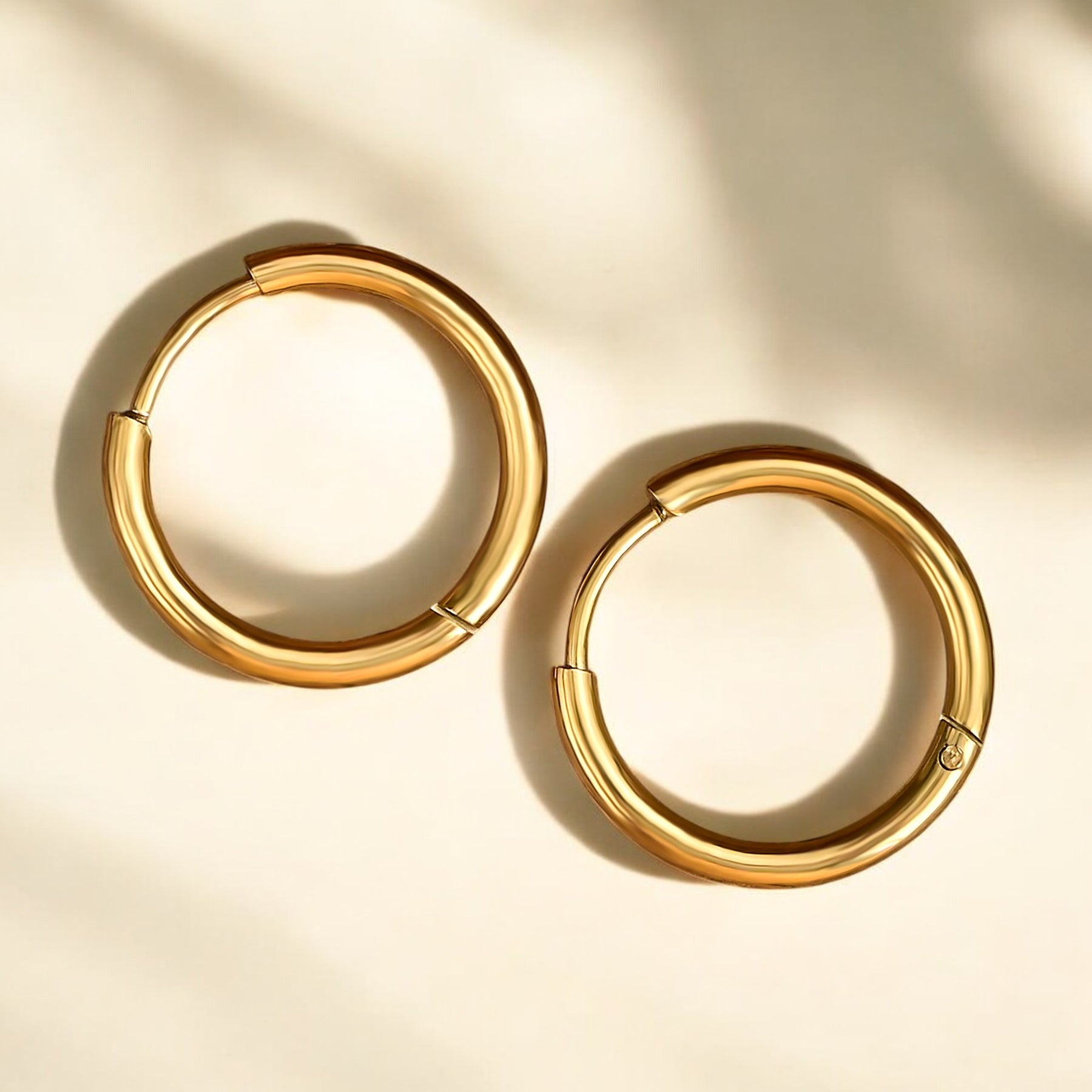 Gleam Gold Hoop Earrings