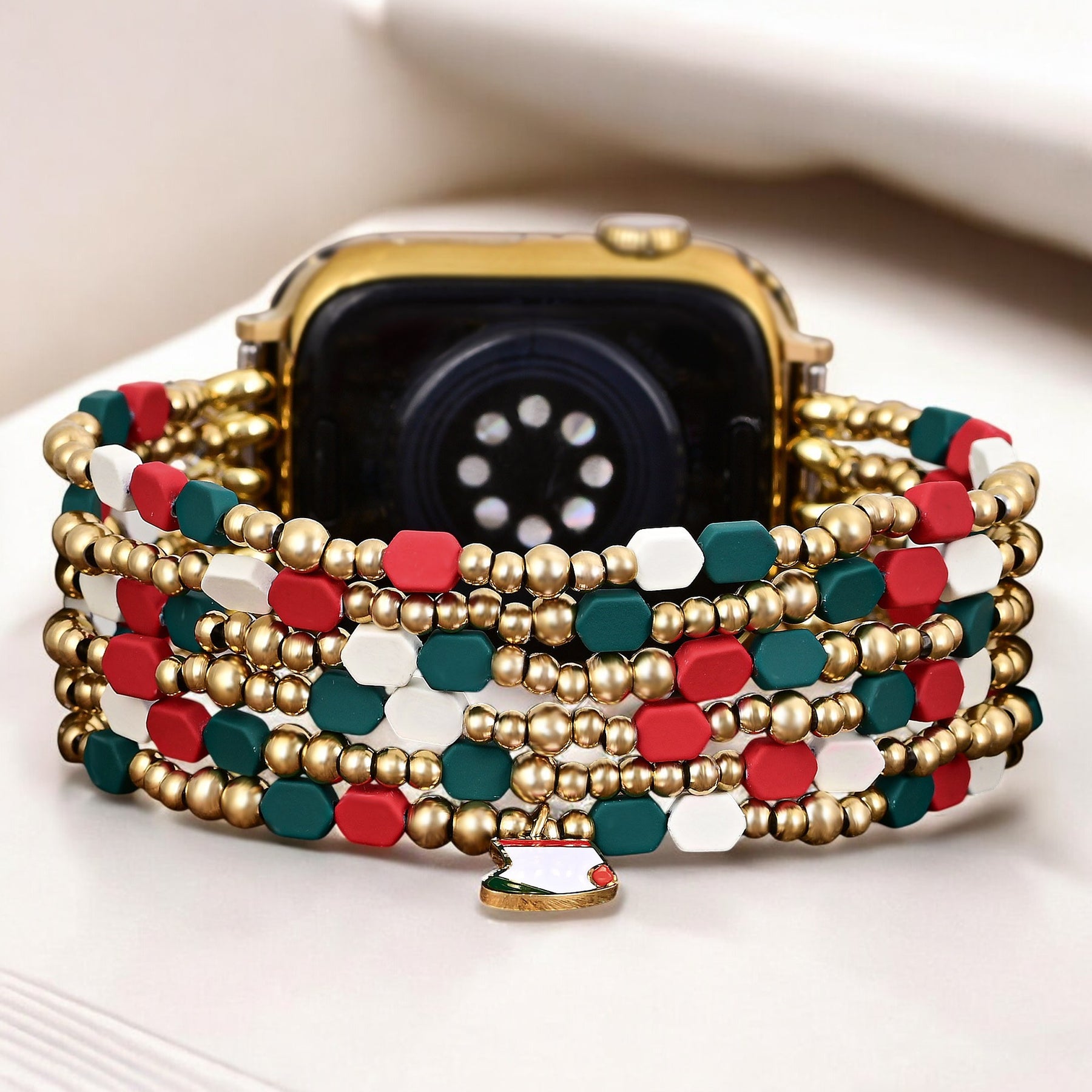 Santa's Joy Festive Stretch Apple Watch Strap