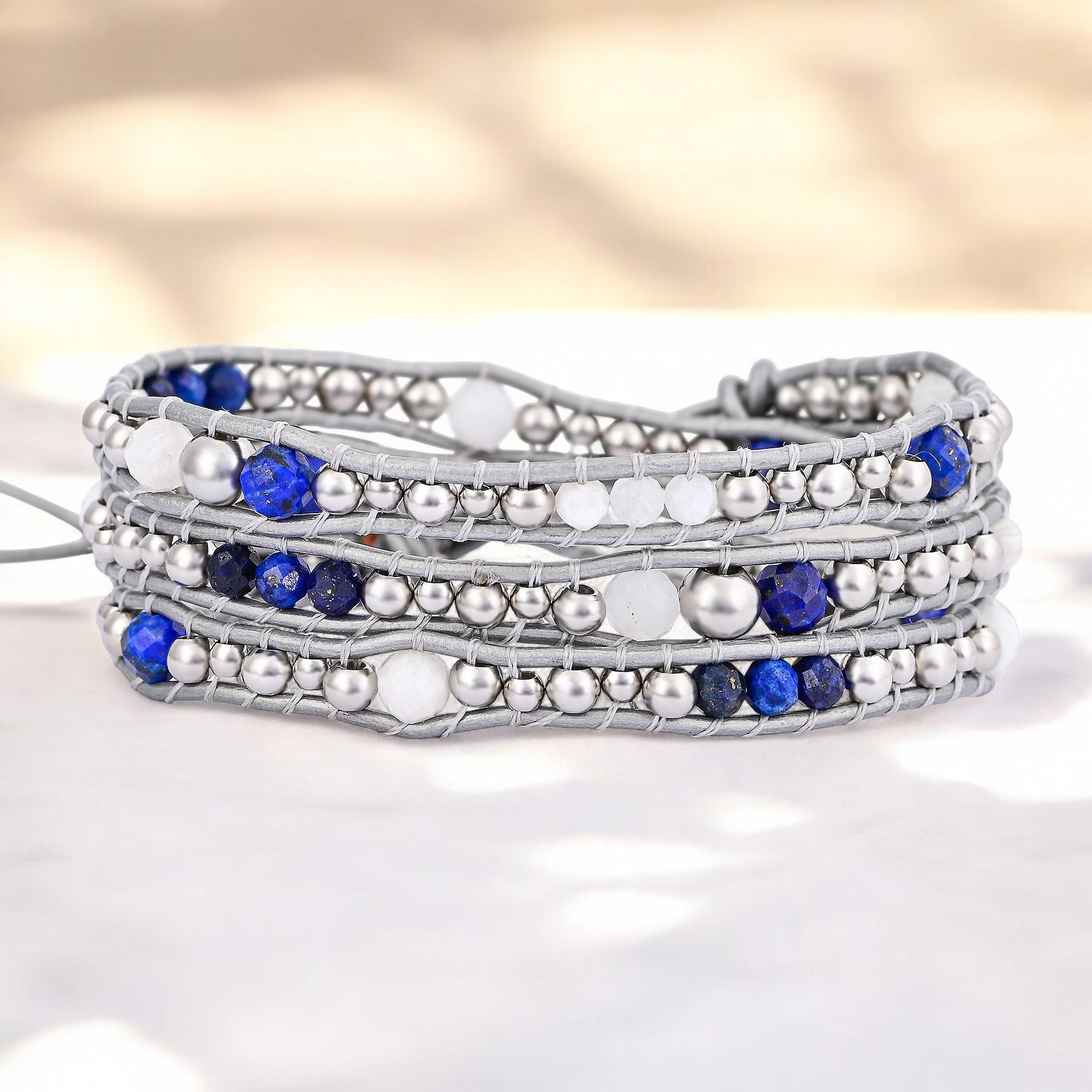 Celestial Lapis Protection Wrap Bracelet