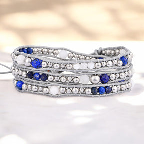 Celestial Lapis Protection Wrap Bracelet