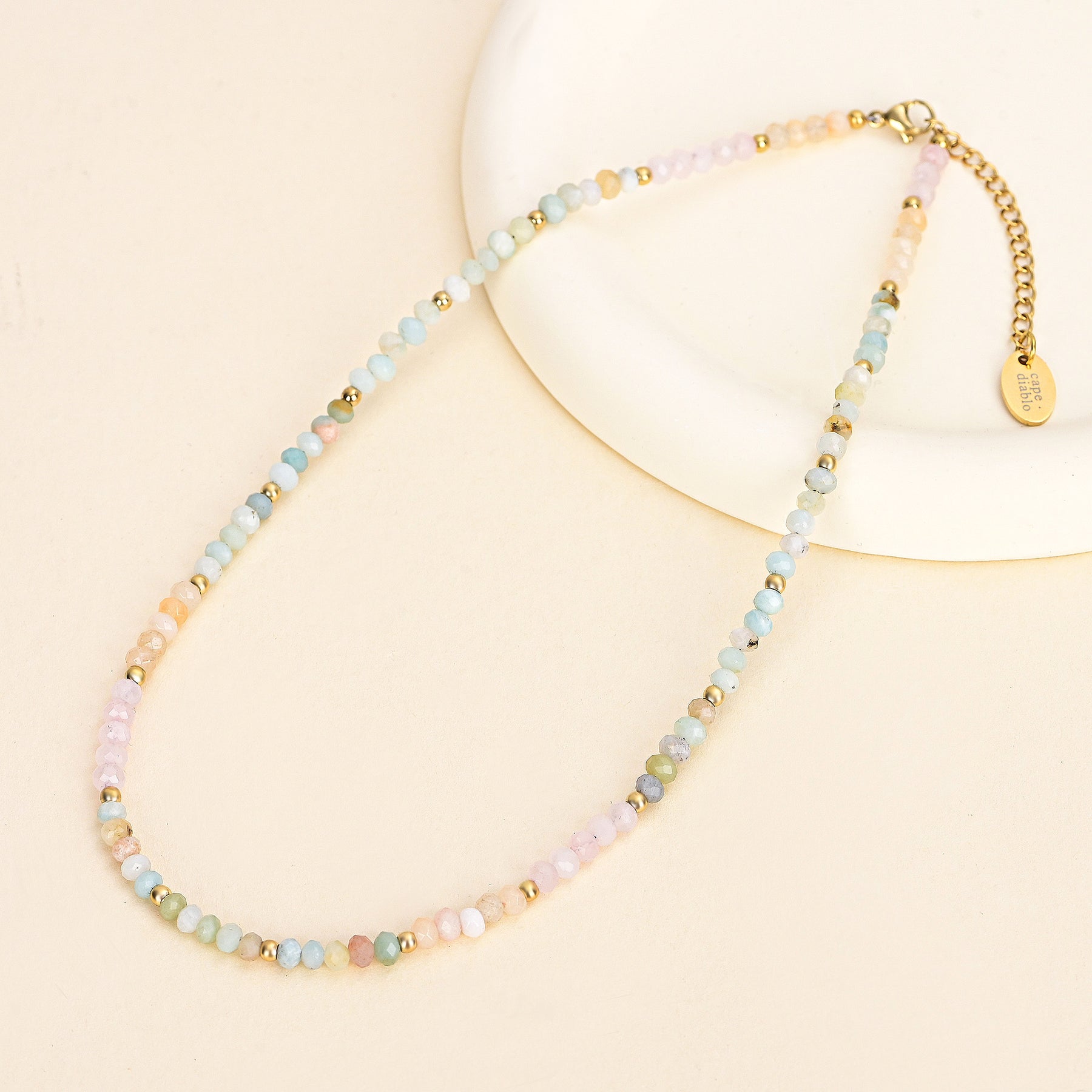 Pastel Harmony Beaded Necklace