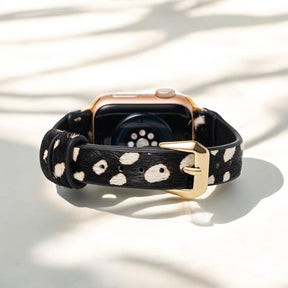 Monochrome Safari Leather Apple Watch Strap