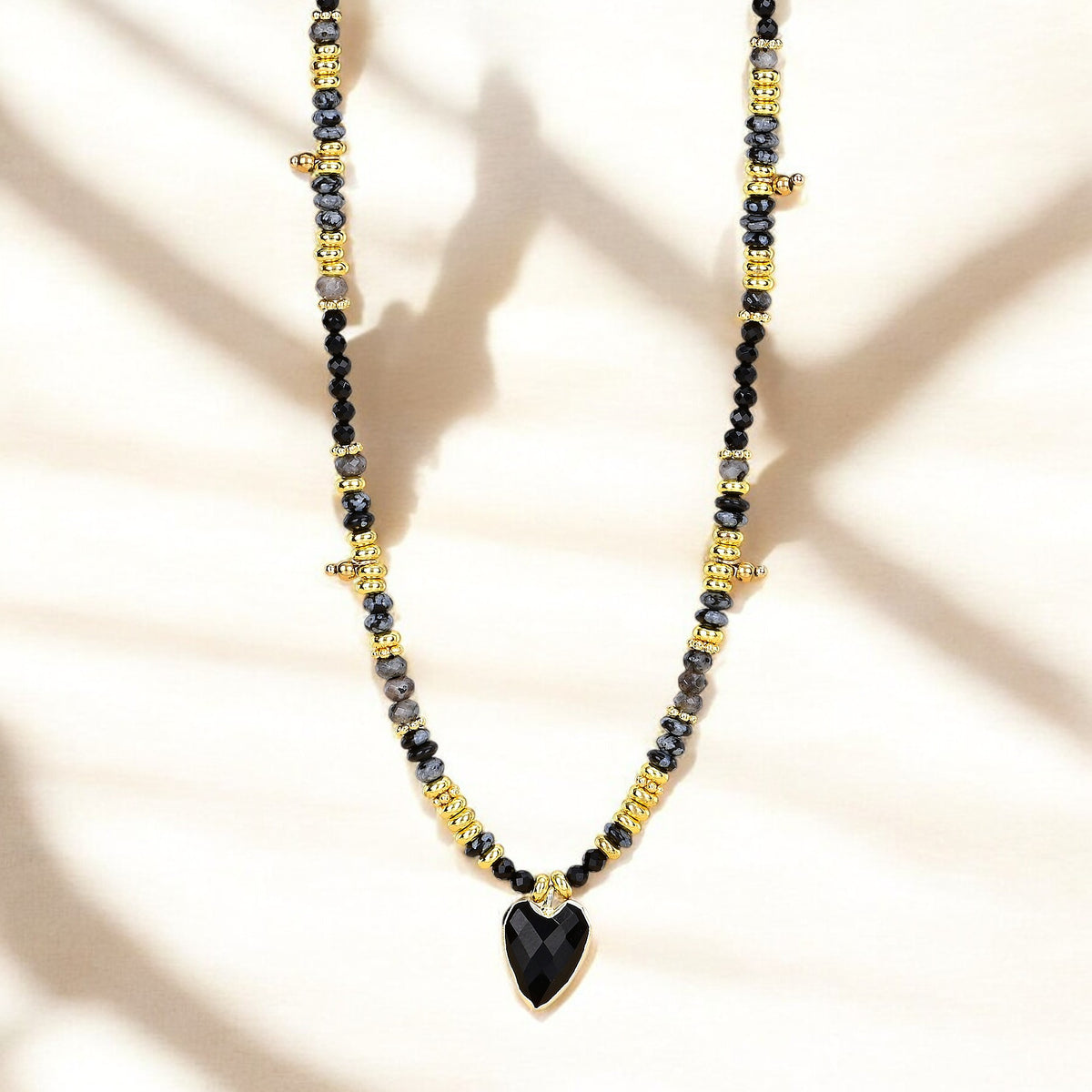 Agate Love Charm Necklace