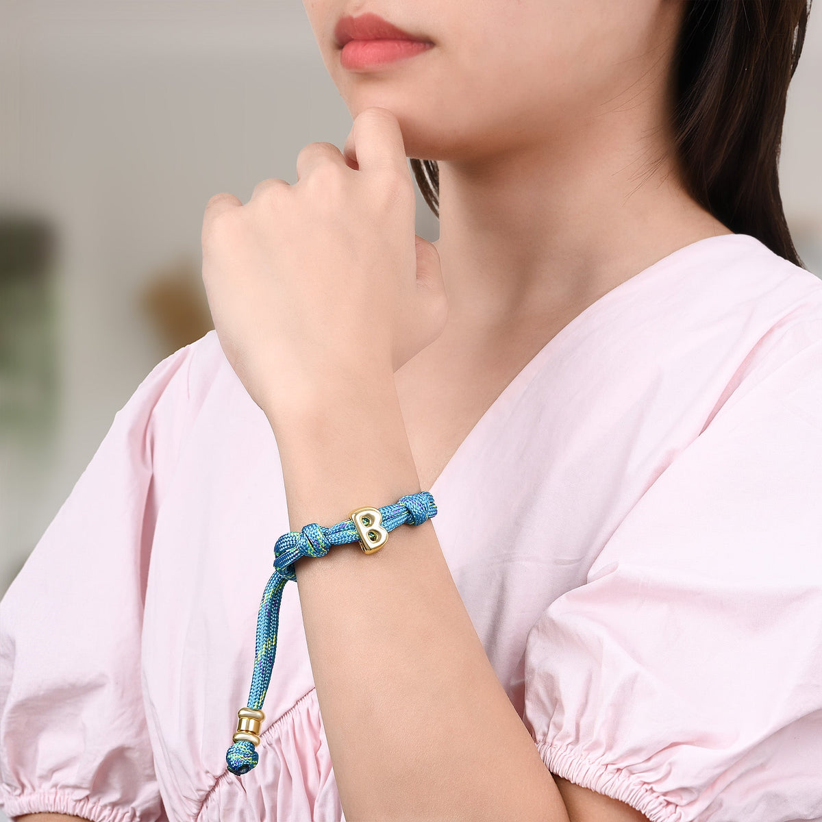 Knotted Initial Bracelets