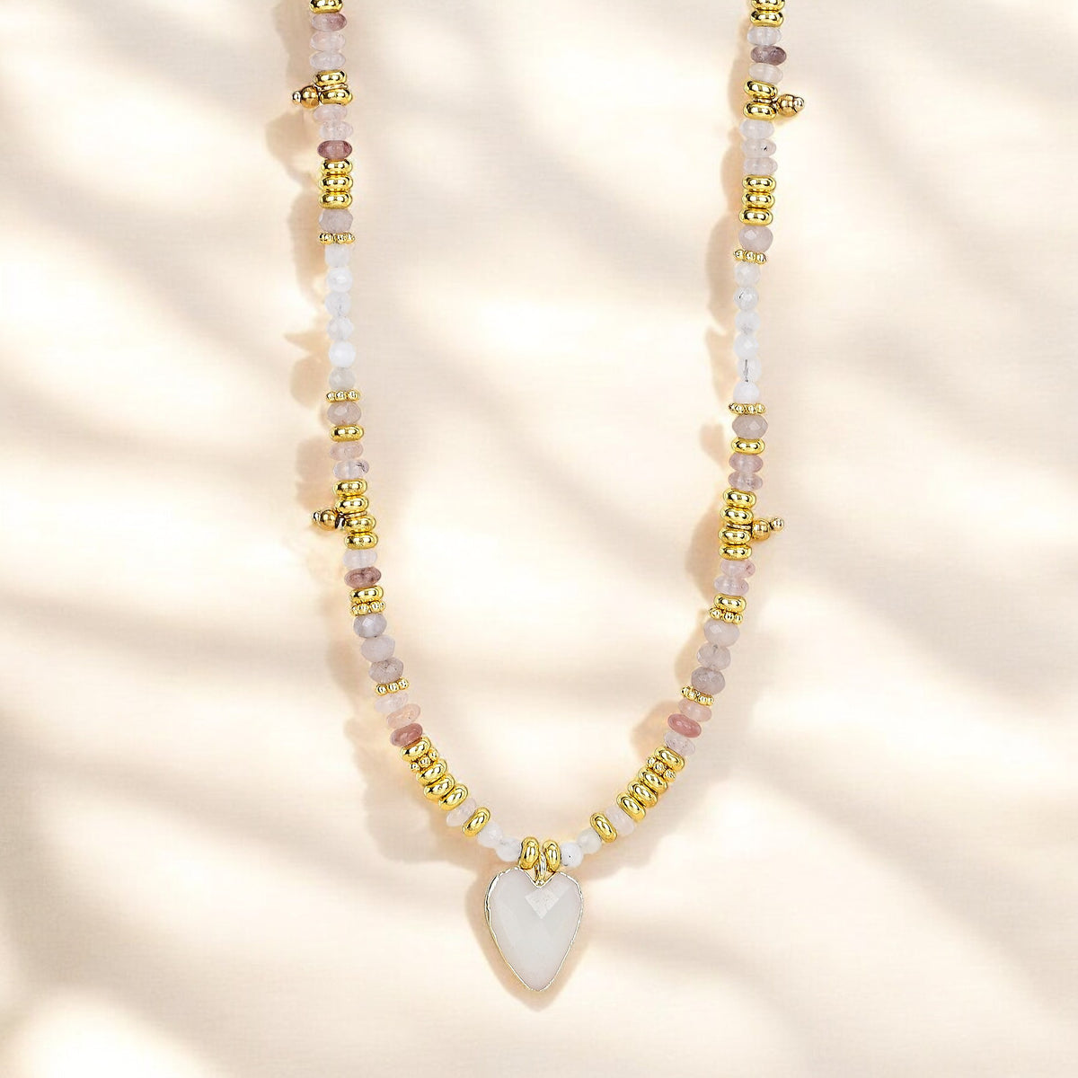 Moonstone Love Charm Necklace