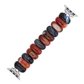 Bohemian Onyx Elegance Stretch Apple Watch Strap