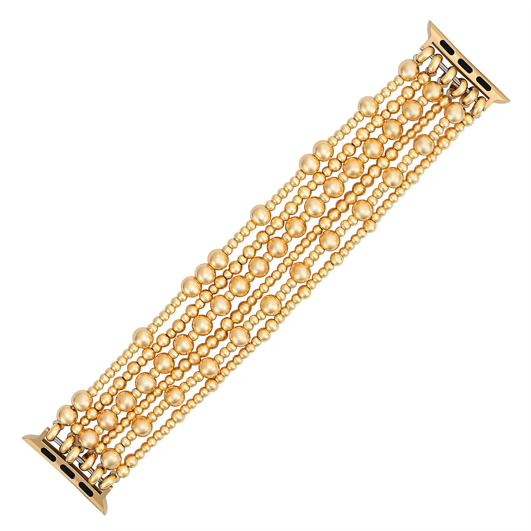 Golden Demure Stretch Apple Watch Strap