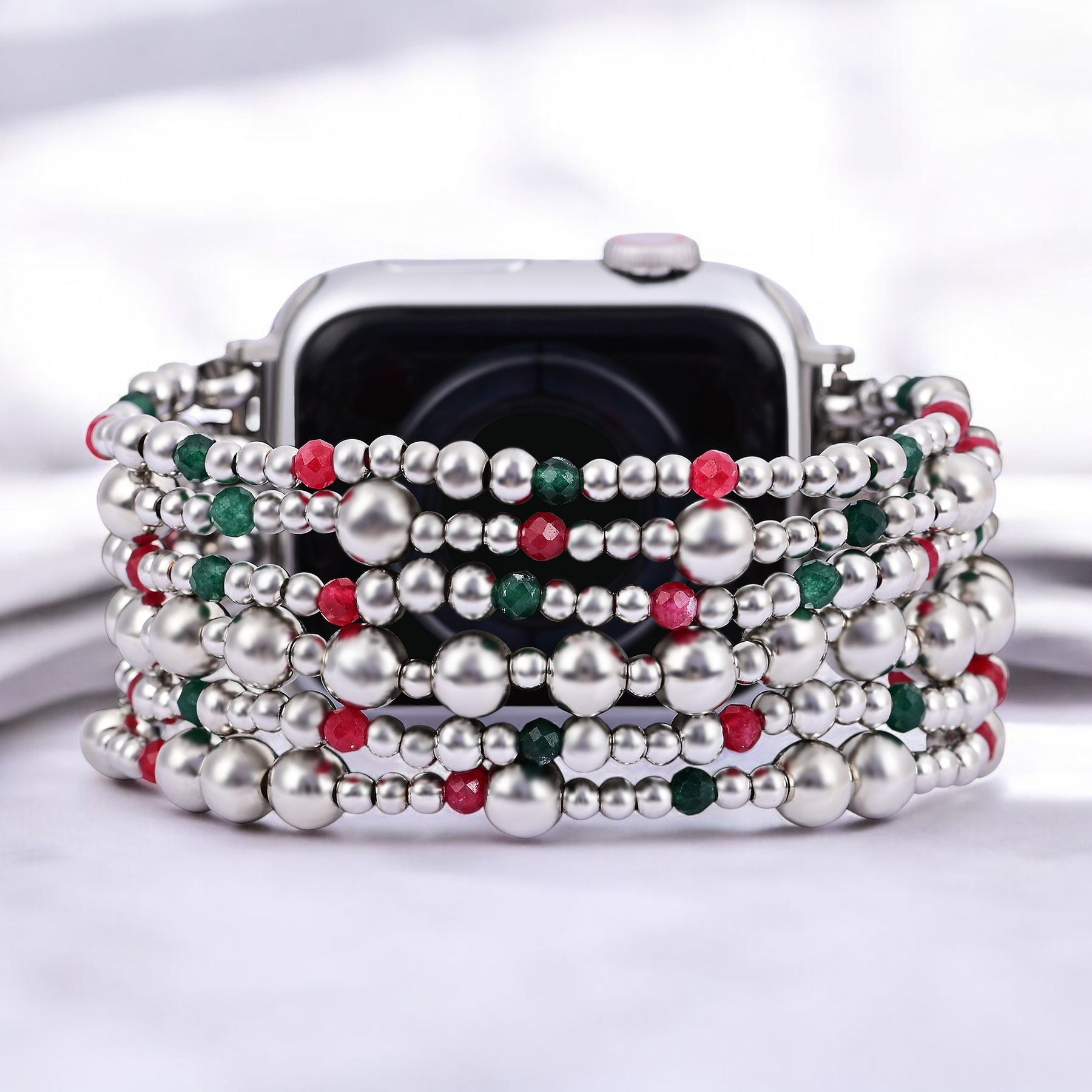 Christmas Silver Magic Apple Watch Strap