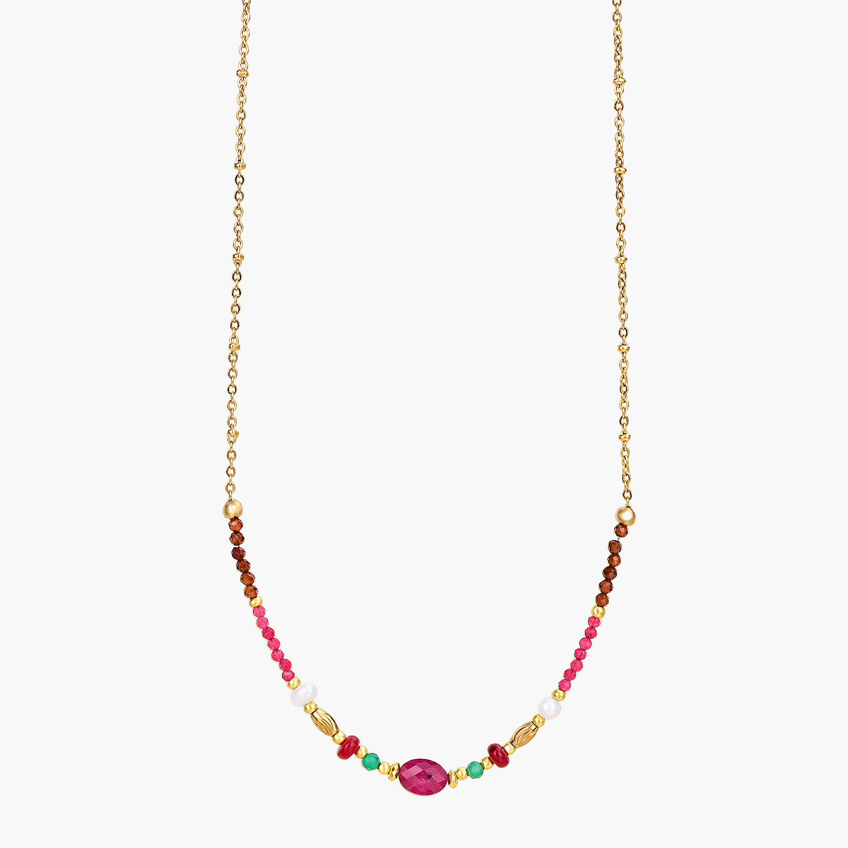 Ruby Jade Harmony Necklace