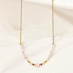 Moonlit Rose Quartz Necklace