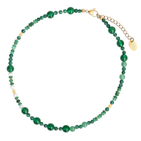 Green Agate & Pearl Harmony Necklace