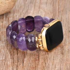 Healing Amethyst Protection Stretch Apple Watch Strap