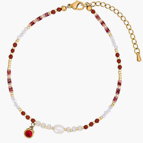 Scarlet Harmony Anklet