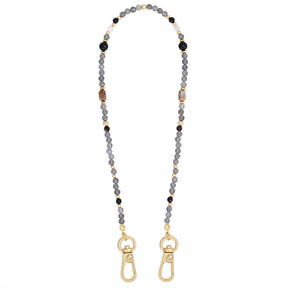 Gray Agate Balance Phone Chain