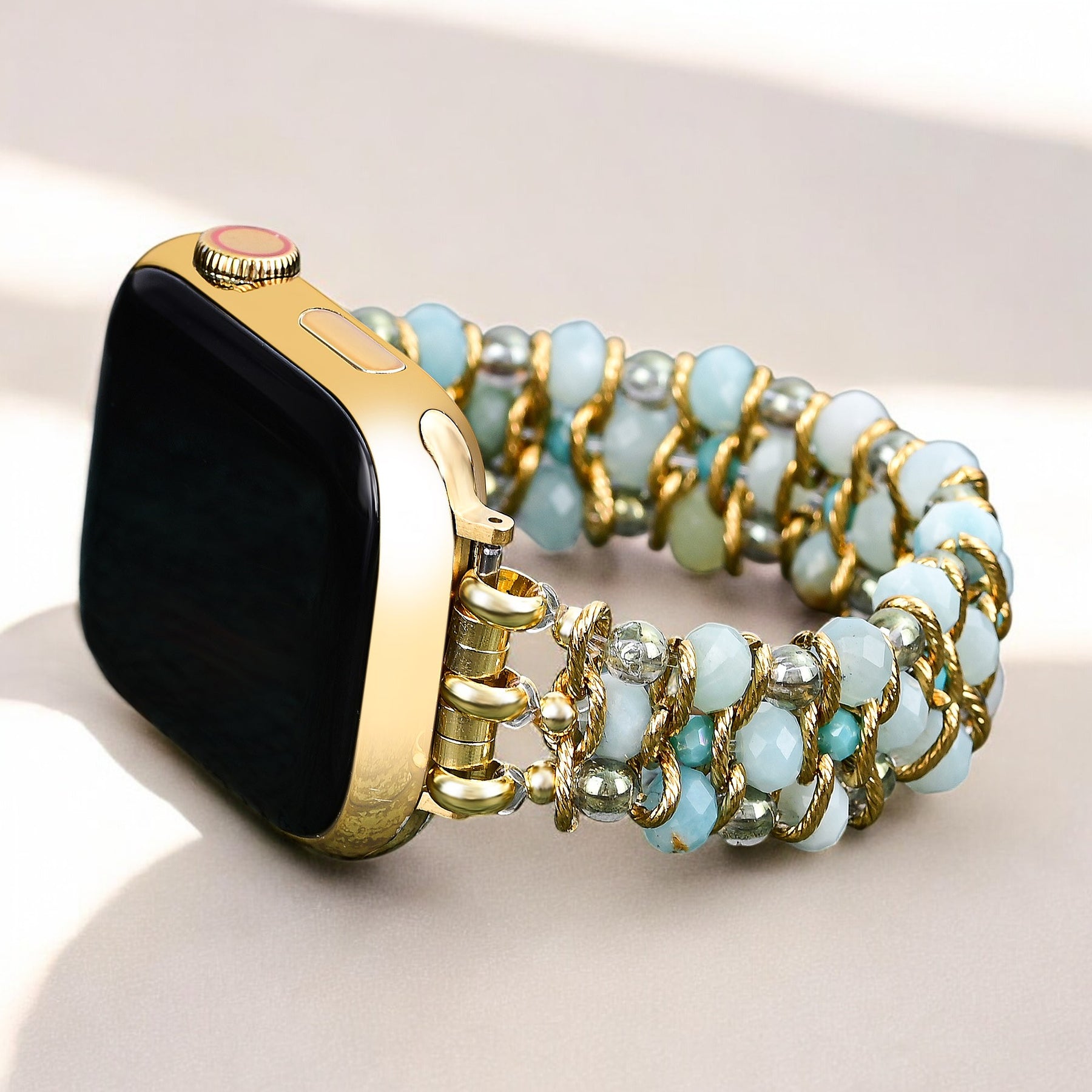 Amazonite Dream Braided Apple Watch Strap