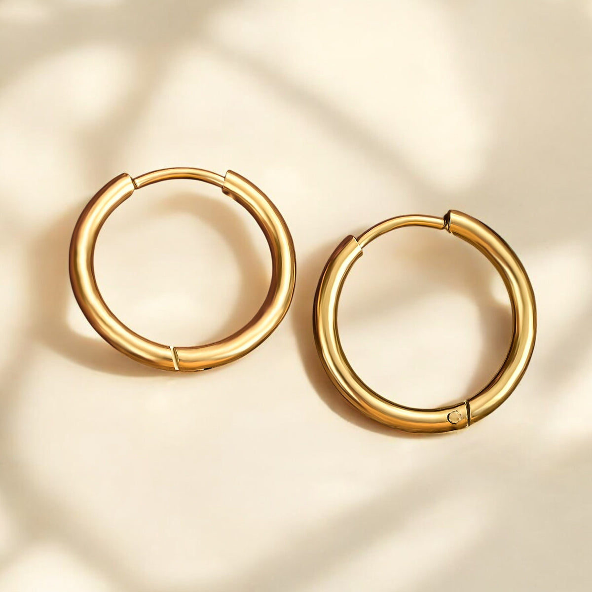 Gleam Gold Hoop Earrings