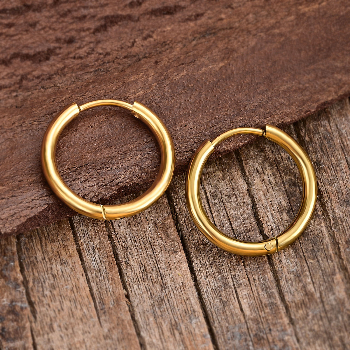 Gleam Gold Hoop Earrings