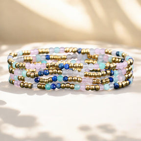 Jewel Lapis Amazonite Bracelet Set
