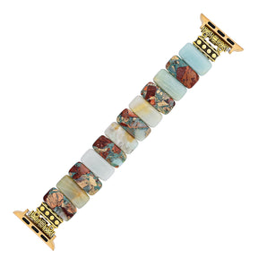 Earth Amazonite Stretch Apple Watch Strap