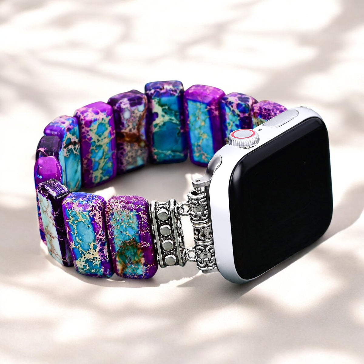 Majestic Tibetan Jasper Stretch Apple Watch Strap