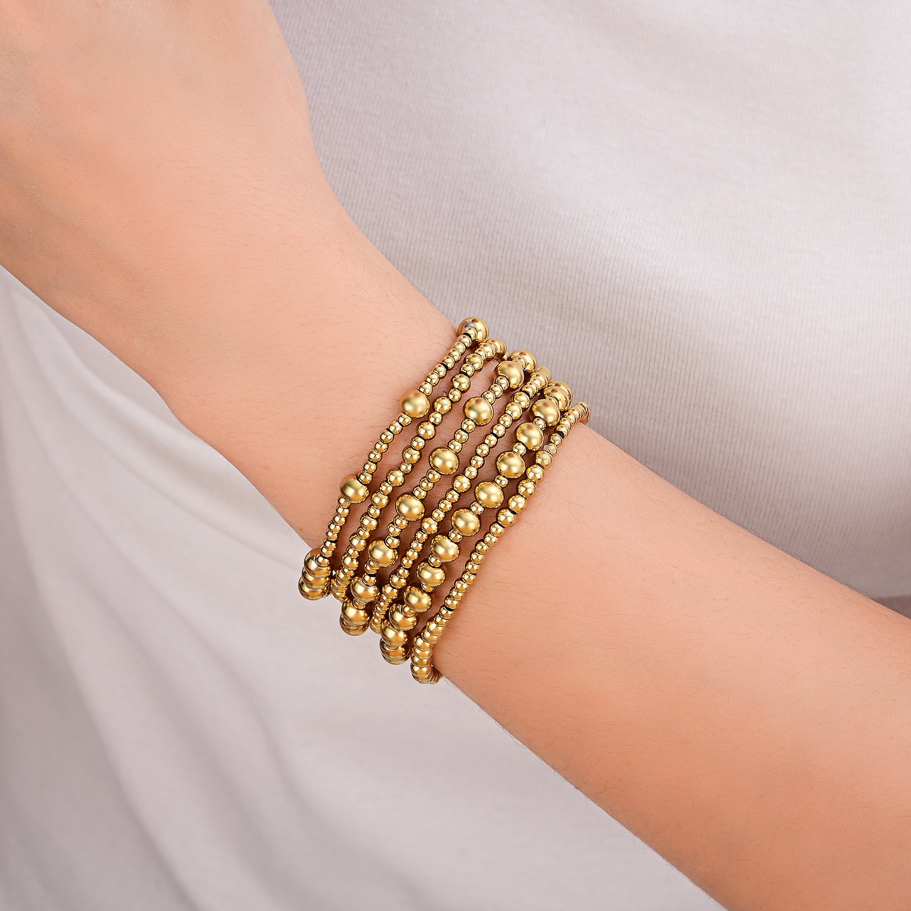 Golden Demure Bracelet Set