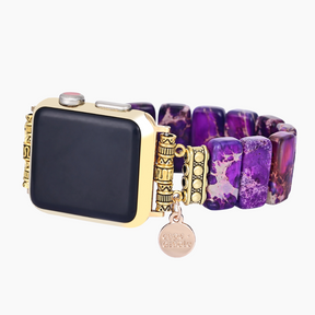 Indigo Tibetan Jasper Stretch Apple Watch Strap