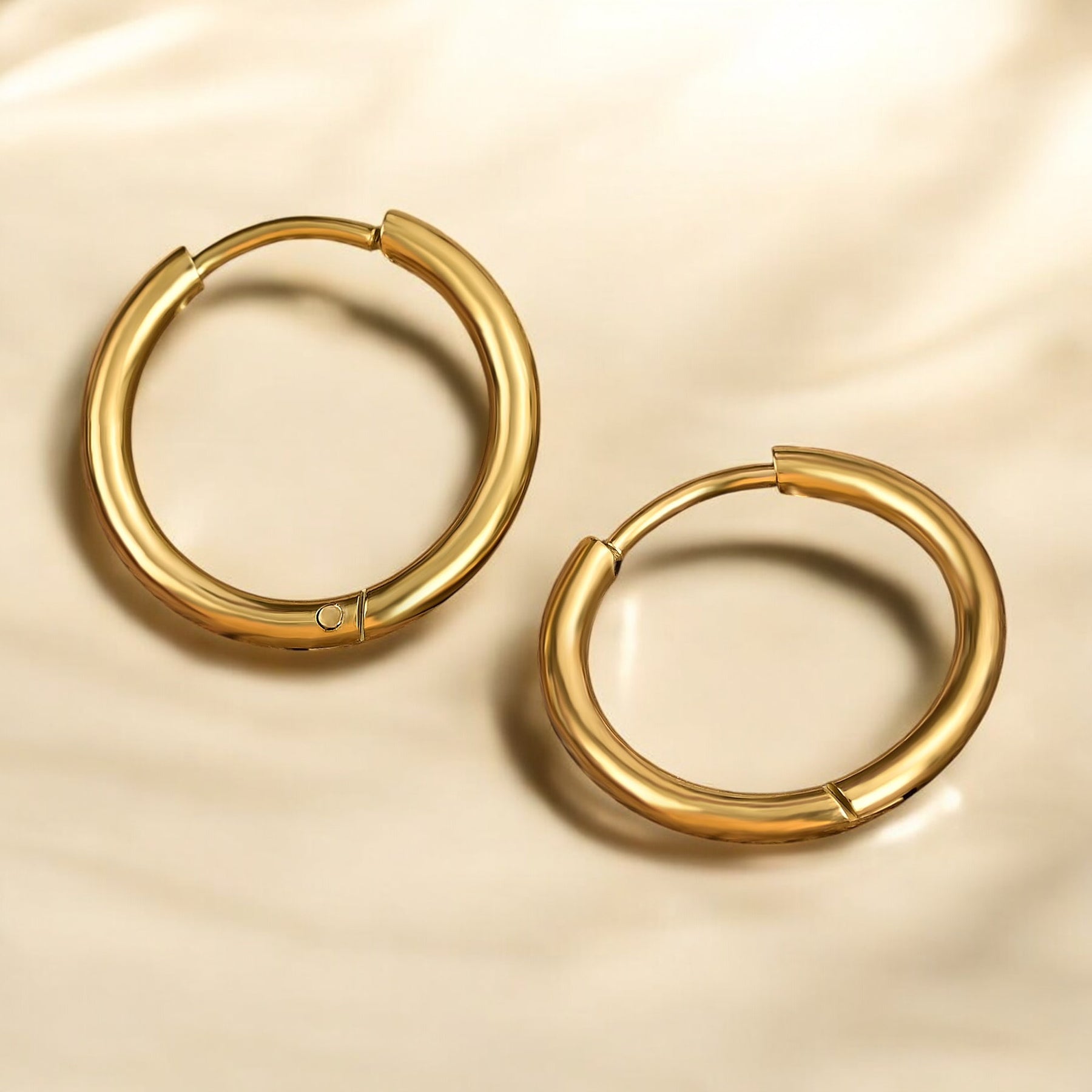 Gleam Gold Hoop Earrings