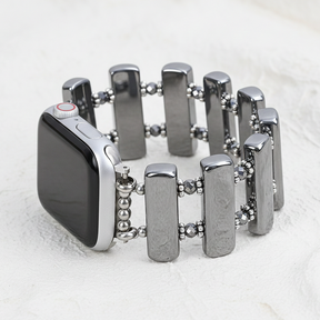 Platinum Eclipse Stretch Apple Watch Strap