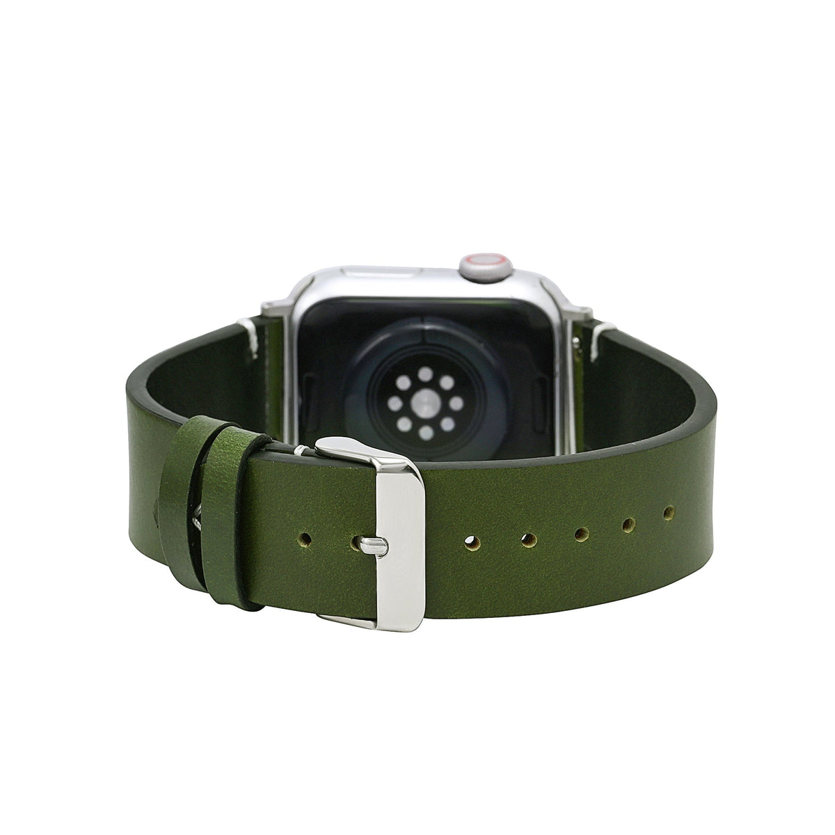 Men’s Black Leather Apple Watch Strap