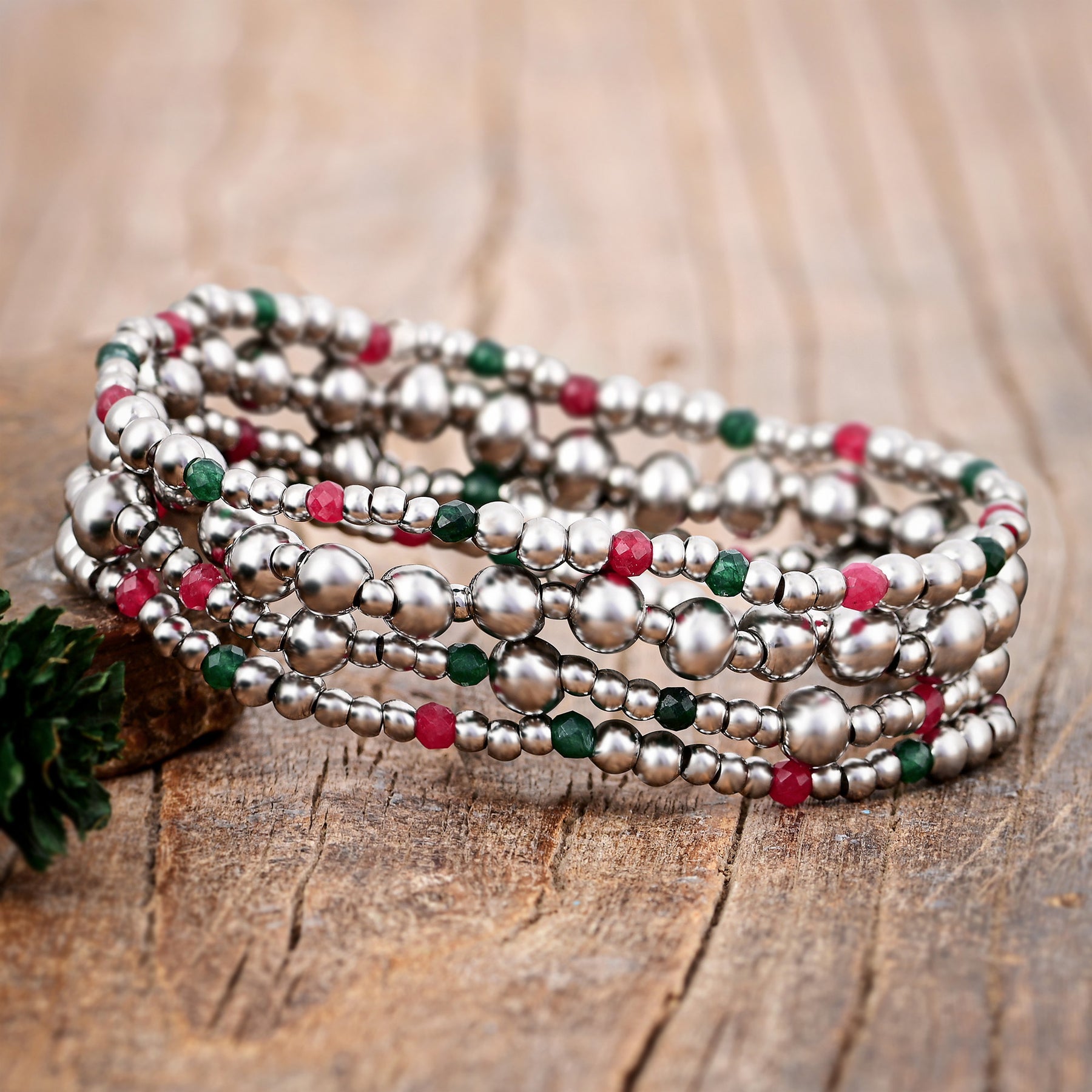 Christmas Silver Magic Bracelet Set