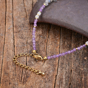 Amethyst Serenity Anklet