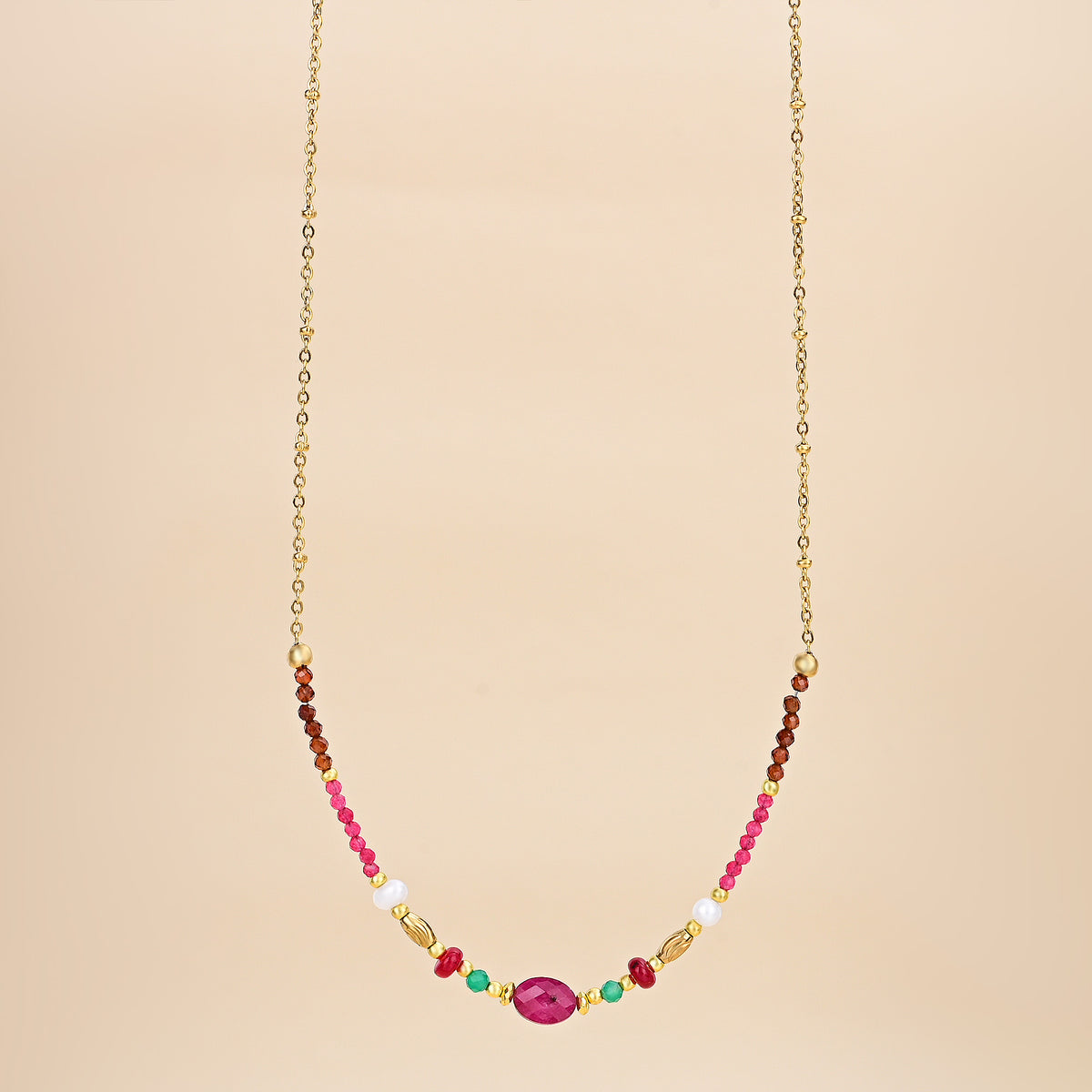 Ruby Jade Harmony Necklace