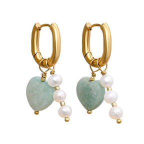 Amazonite Love Earrings