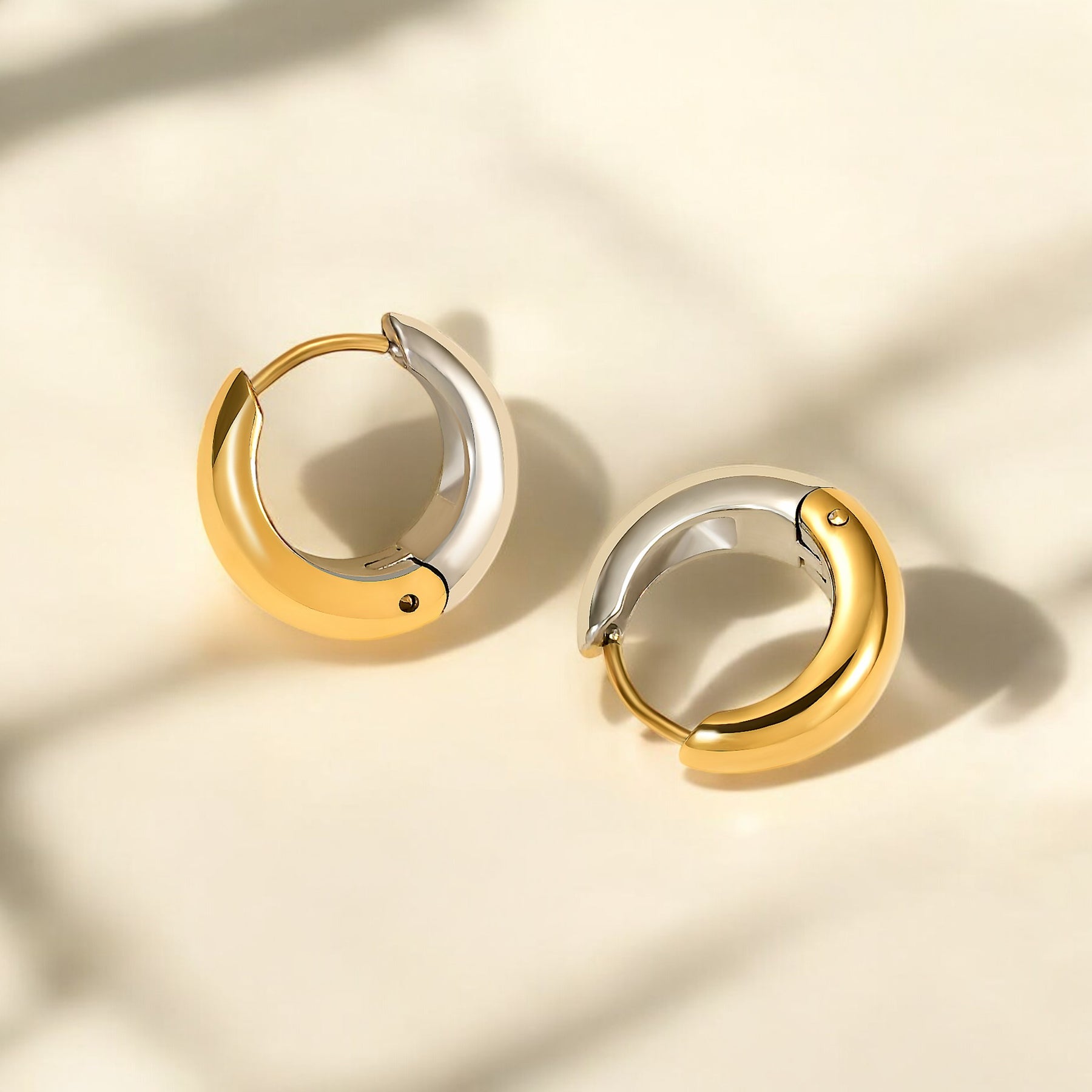 Lunar Glow Hoop Earrings