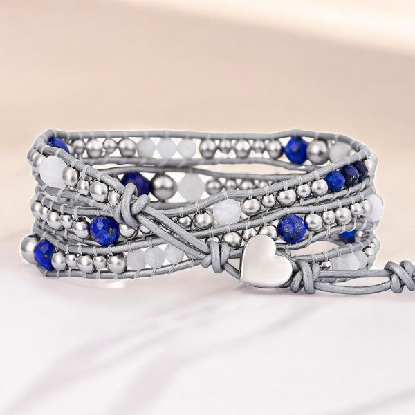 Celestial Lapis Protection Wrap Bracelet