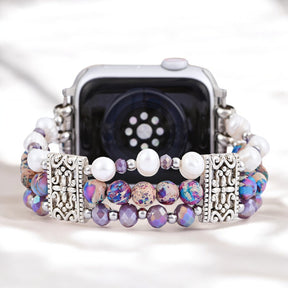 Artisanal Jasper Oasis Stretch Apple Watch Strap