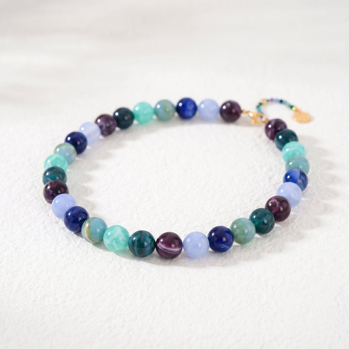 Chunky Green Beaded Necklace