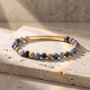 Secret Message Stone Bracelets